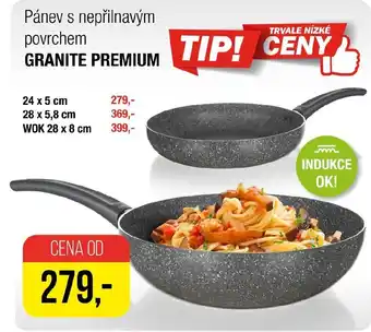 BANQUET Pánev s nepřilnavým povrchem GRANITE PREMIUM nabídka