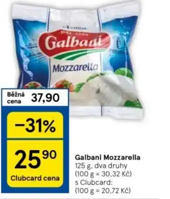 Tesco Galbani Mozzarella nabídka