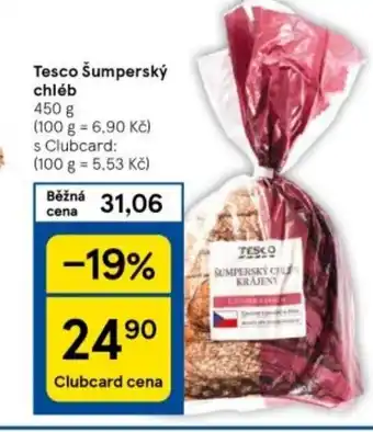 Tesco Tesco Šumperský chléb nabídka