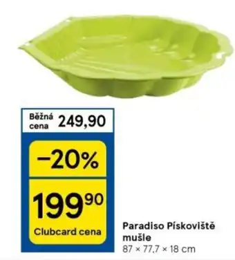 Tesco Paradiso Pískoviště mušle nabídka