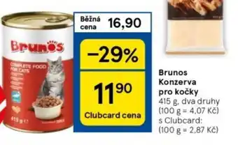 Tesco Brunos Konzerva pro kočky nabídka