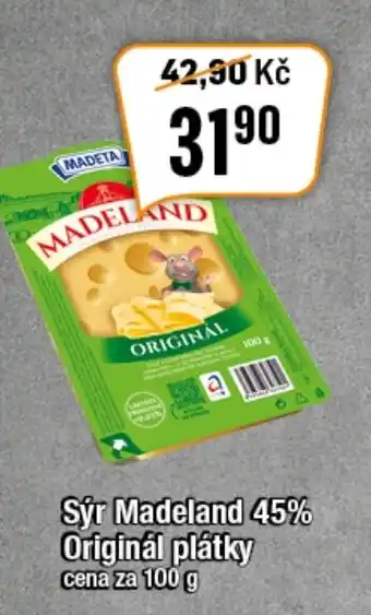 TEMPO Sýr Madeland 45% Originál plátky nabídka
