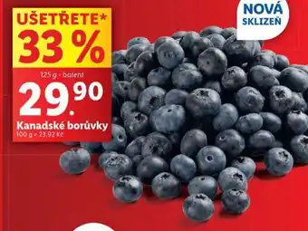 Lidl Kanadské borůvky nabídka