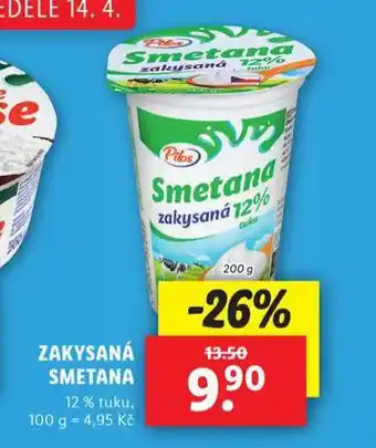 Lidl Zakysaná smetana nabídka