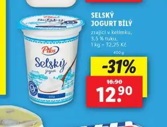 Lidl Selský jogurt bílý nabídka