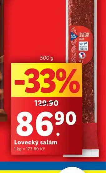 Lidl Lovecký salám nabídka