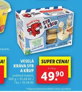 Lidl Veselá kráva sýr a křup nabídka