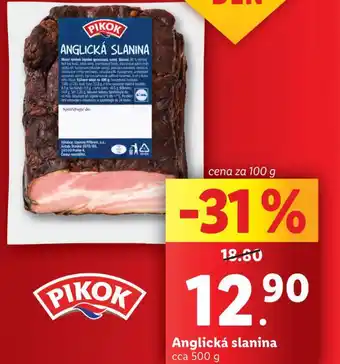 Lidl Anglická slanina nabídka