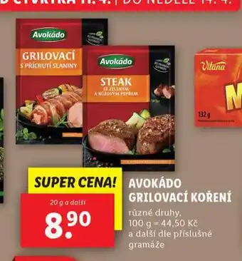 Lidl Avokádo grilovací koření nabídka