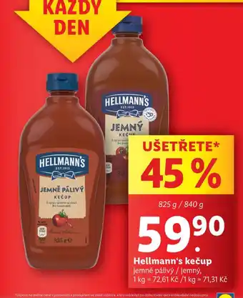 Lidl Hellmann´s kečup nabídka