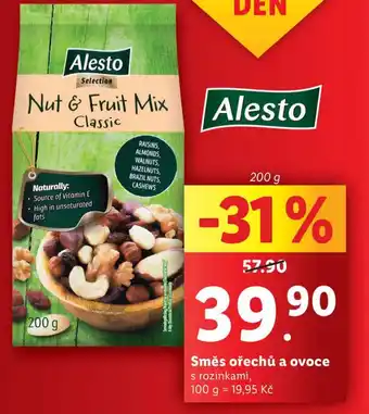 Lidl Směs ořechů a ovoce nabídka