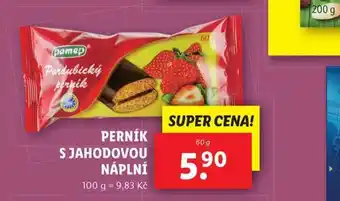 Lidl Perník s jahodovou náplní nabídka