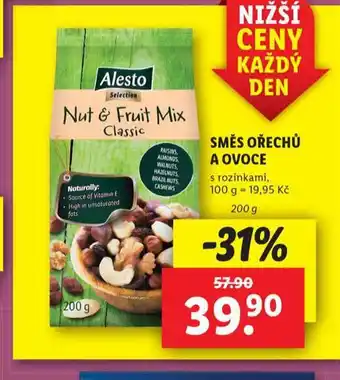 Lidl Směs ořechů a ovoce nabídka