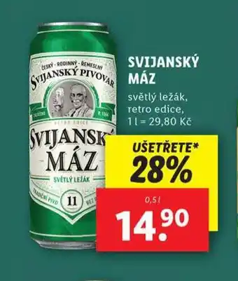 Lidl Pivo svijanský máz nabídka