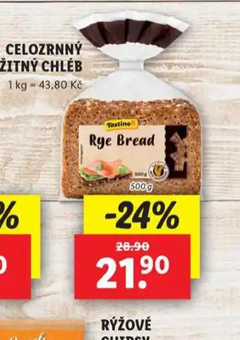 Lidl Celozrnný žitný chléb nabídka