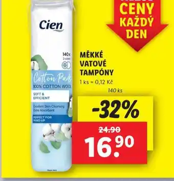Lidl Měkké vatové tampony nabídka