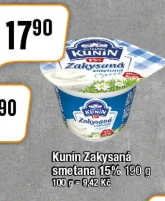 TEMPO Kunín Zakysaná smetana nabídka