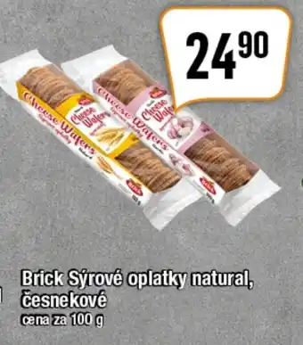 Brick Sýrové oplatky natural, česnekové