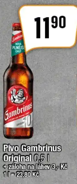 TEMPO Pivo Gambrinus Original 0,5 L nabídka
