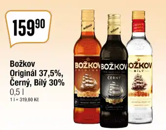 TEMPO Božkov Originál 37,5%, Černý, Bílý 30% 0.5L nabídka