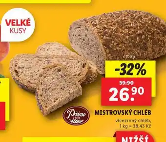 Lidl Mistrovský chléb nabídka