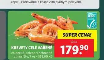 Lidl Krevety celé vařené nabídka