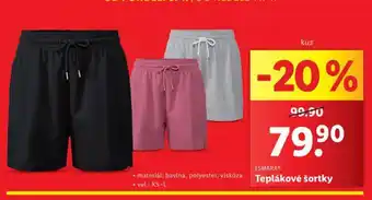Lidl Teplákové šortky nabídka