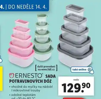 Lidl Sada potravinových dóz nabídka
