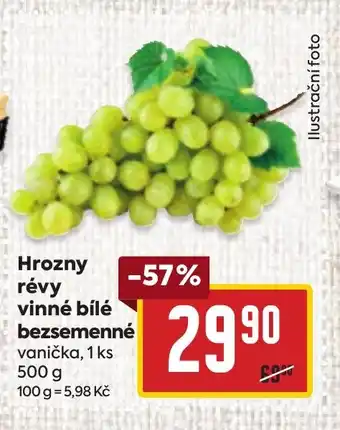 Billa Hrozny révy vinné bílé bezsemenné nabídka