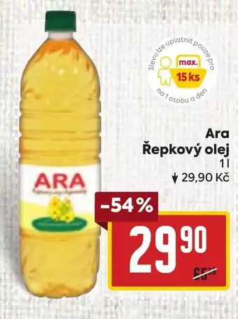 Billa Ara Řepkový olej nabídka