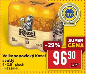 Billa Velkopopovický Kozel světlý nabídka