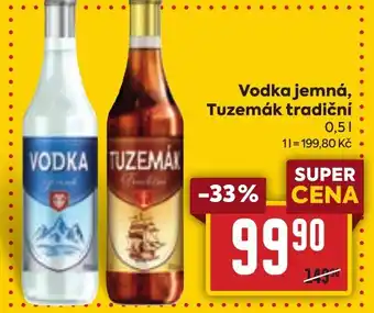 Billa Vodka jemná, Tuzemák tradiční nabídka