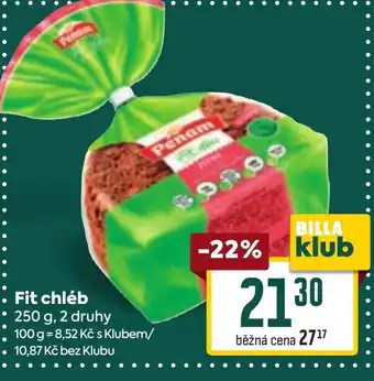 Billa Fit chléb nabídka