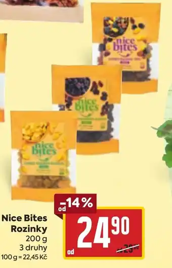 Billa Nice Bites Rozinky nabídka