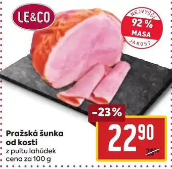 Billa Pražská šunka od kosti nabídka