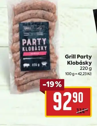 Billa Grill Party Klobásky 220 g nabídka