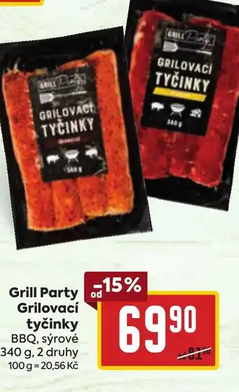 Billa Grill Party Grilovací tyčinky nabídka