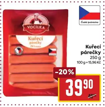 Billa Kuřecí párečky nabídka