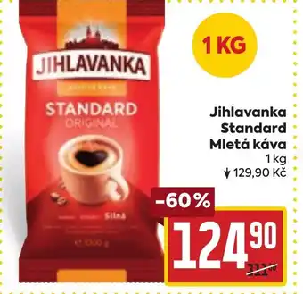 Billa Jihlavanka Standard Mletá káva 1 kg nabídka
