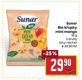Billa Sunar Bio křupky mini mango nabídka