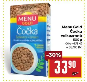 Billa Menu Gold Čočka velkozrnná 500 g nabídka