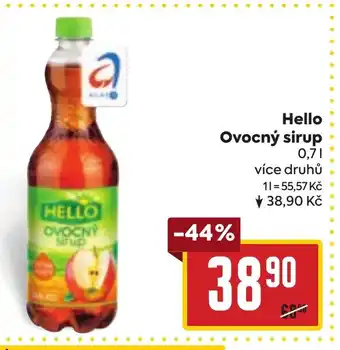 Billa Hello Ovocný sirup nabídka
