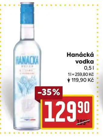 Billa Hanácká vodka nabídka