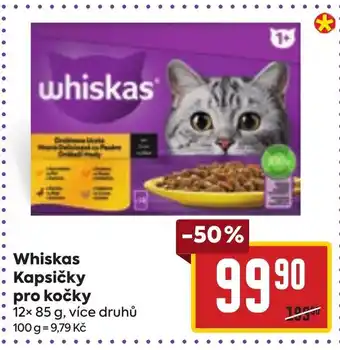 Billa Whiskas Kapsičky pro kočky nabídka