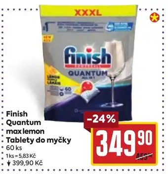 Billa Finish Quantum max lemon Tablety do myčky nabídka