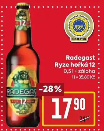 Billa Radegast Ryze hořká 12 nabídka