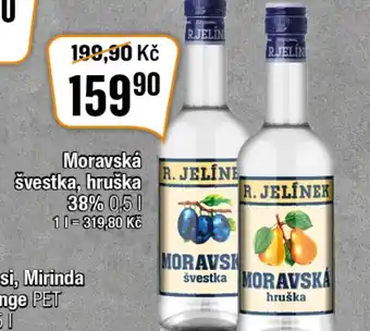 TEMPO Moravská švestka, hruška 38% 0,5 l. nabídka