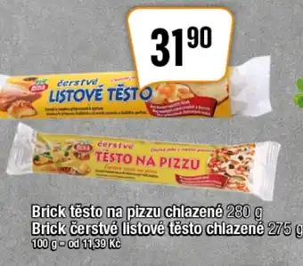 TEMPO Brick těsto na pizzu chlazené 280 g Brick čerstvé listové těsto chlazené 275 g nabídka