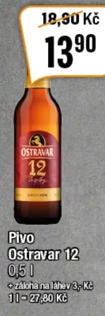 TEMPO Pivo Ostravar 12 nabídka