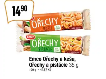Emco Ořechy a kešu, Ořechy a pistácie 35 g